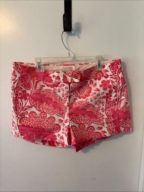 J. Crew Pink Floral Cotton Blend Women's Shorts